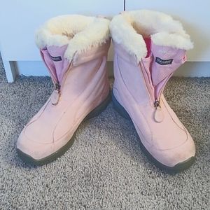 Columbia Winter Boots Sz 9 Pink Suede -25* Warm, waterproof.